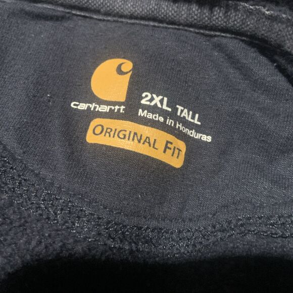 Carhartt Men's Tall Loose Fit Midweight Pullover Hoodie LB3 New Navy Size 2XLT - Picture 10 of 10